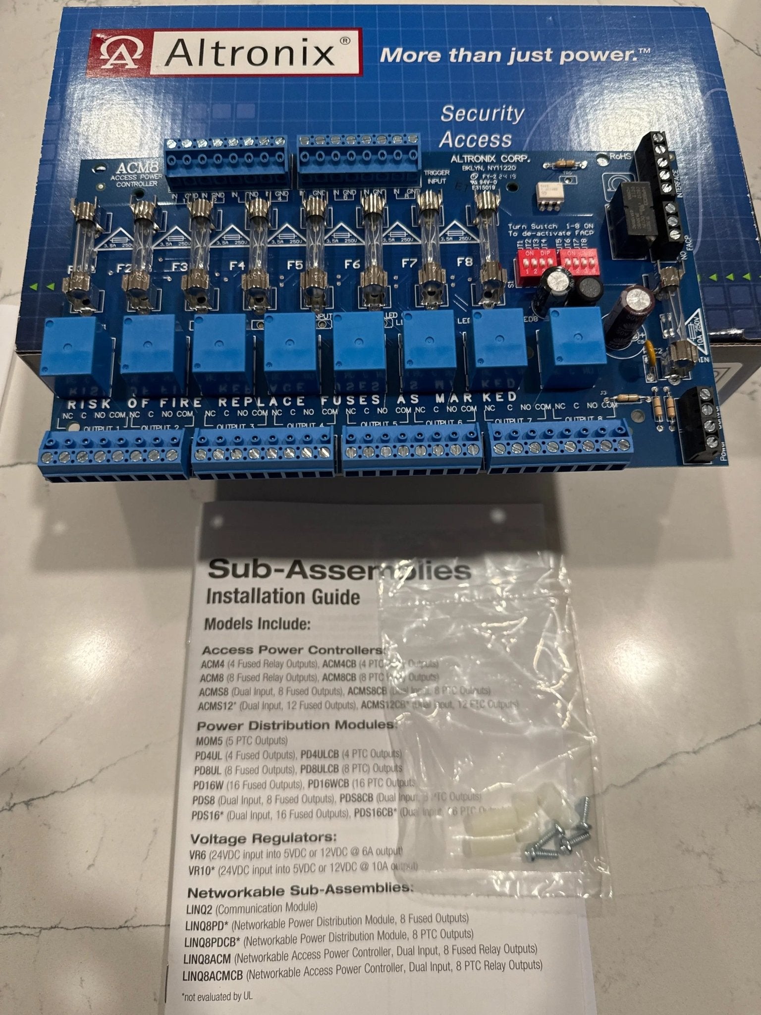 Altronix ACM8 Power Supply Fuse Protected 8 Port - Avenger Security