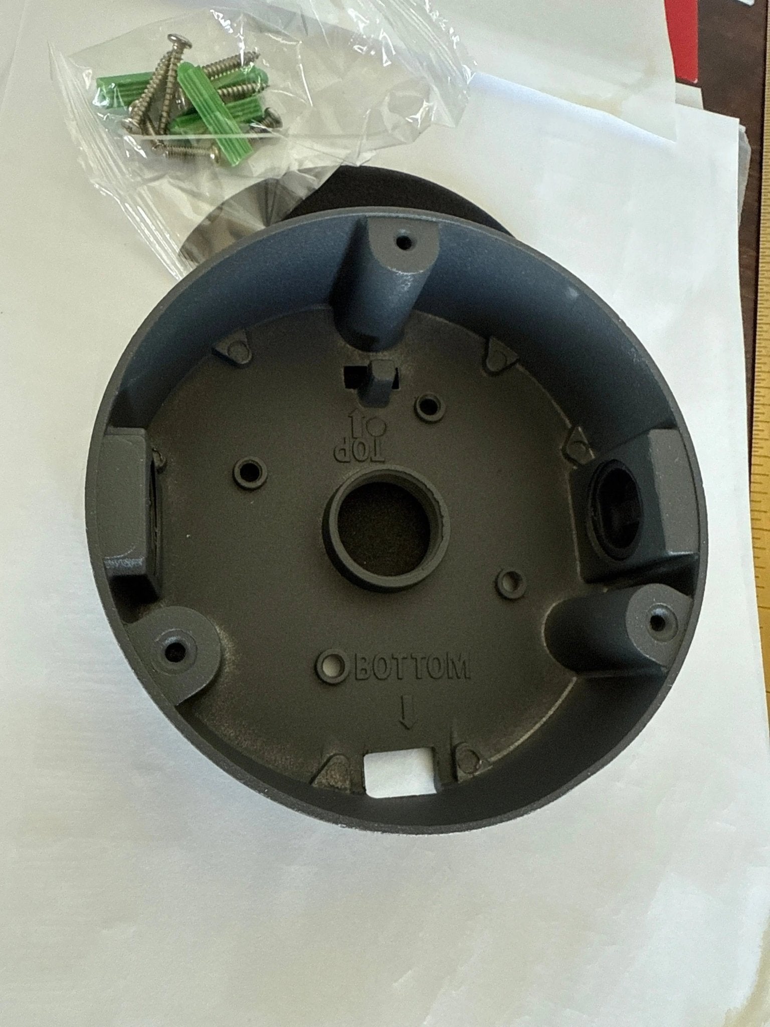 Grey Video Surveillance Juction Back Box Turret 4MP OEM Turret all metal - Avenger Security