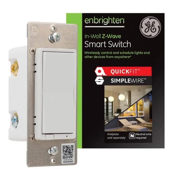 Jasco Enbrighten Z - Wave In - Wall Smart Switch With QuickFit™ And SimpleWire™, White - Avenger Security