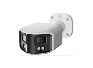 Eagle Eye DX01 NDAA 8MP 180-degree panoramic bullet camera with warm white lights